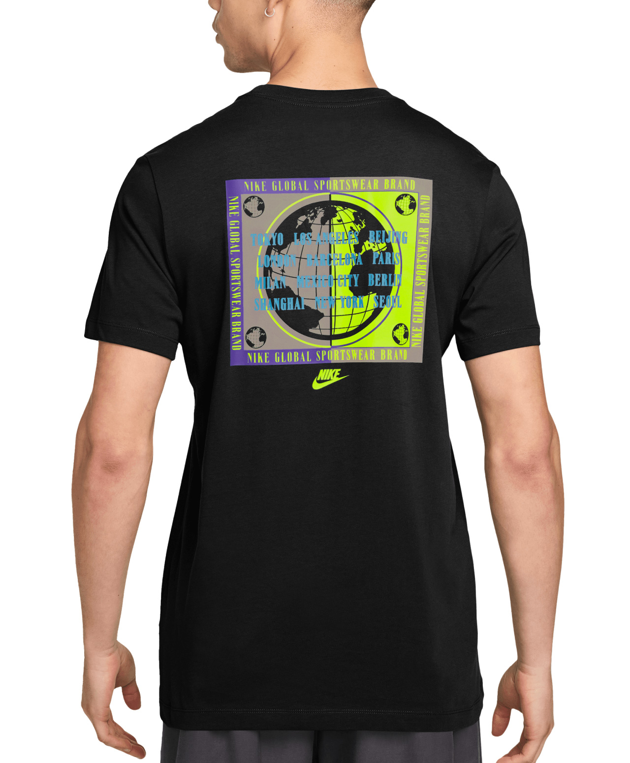 NIKE SPORTSWEAR GLOBE TEE BLACK