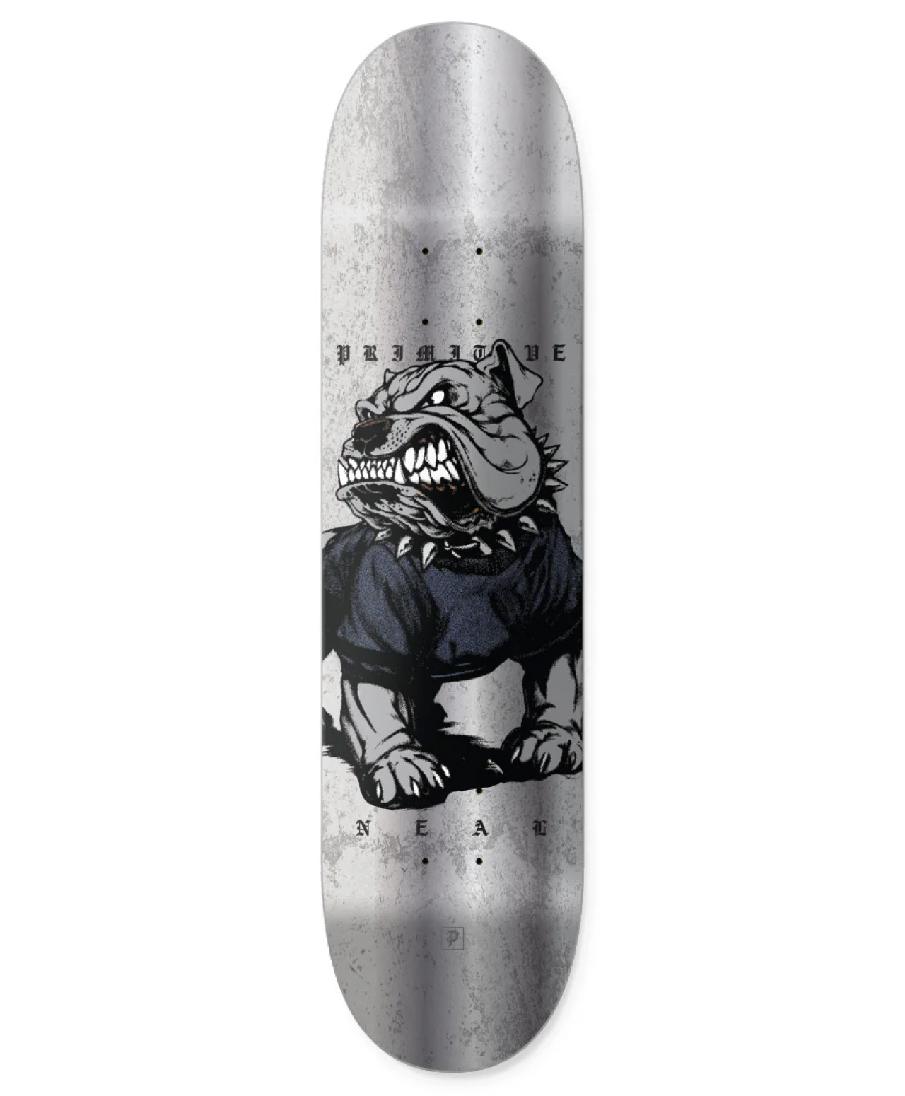 PRIMITIVE NEAL ENFORCER SKATE DECK 8.125 SILVER