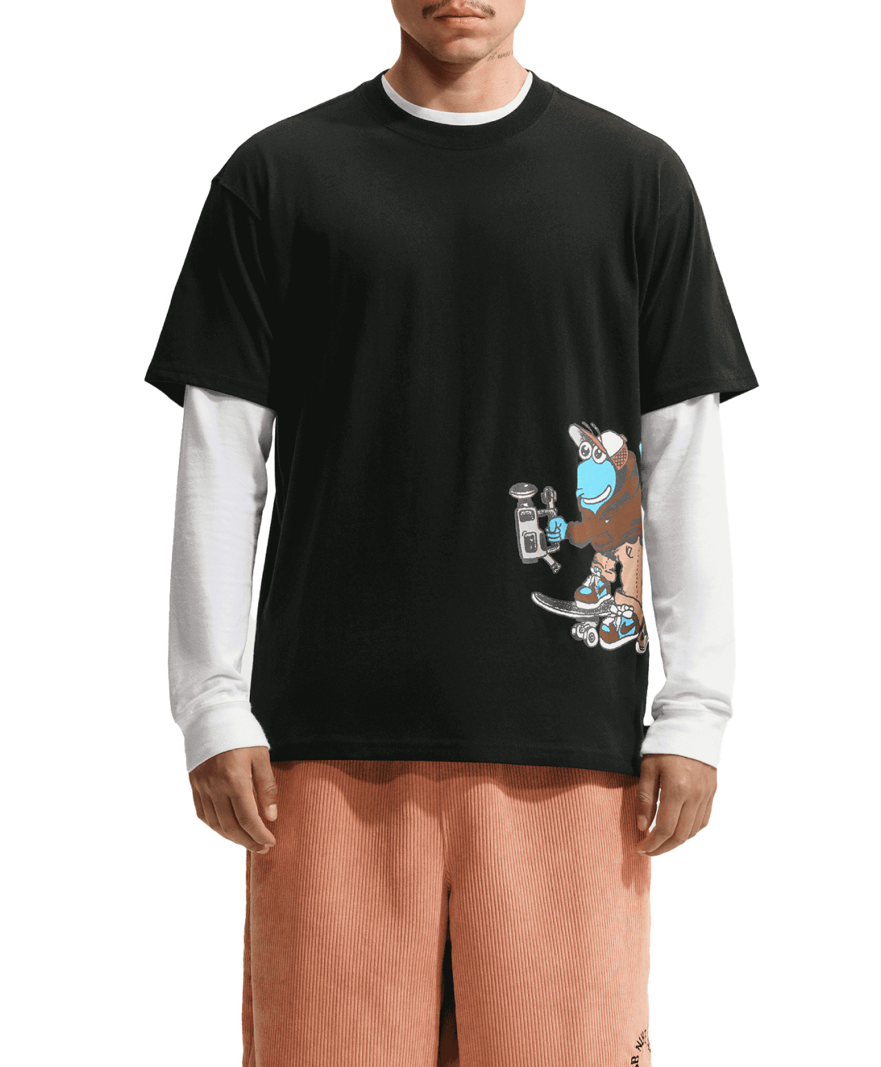 NIKE SB SK8PILLAR TEE BLACK
