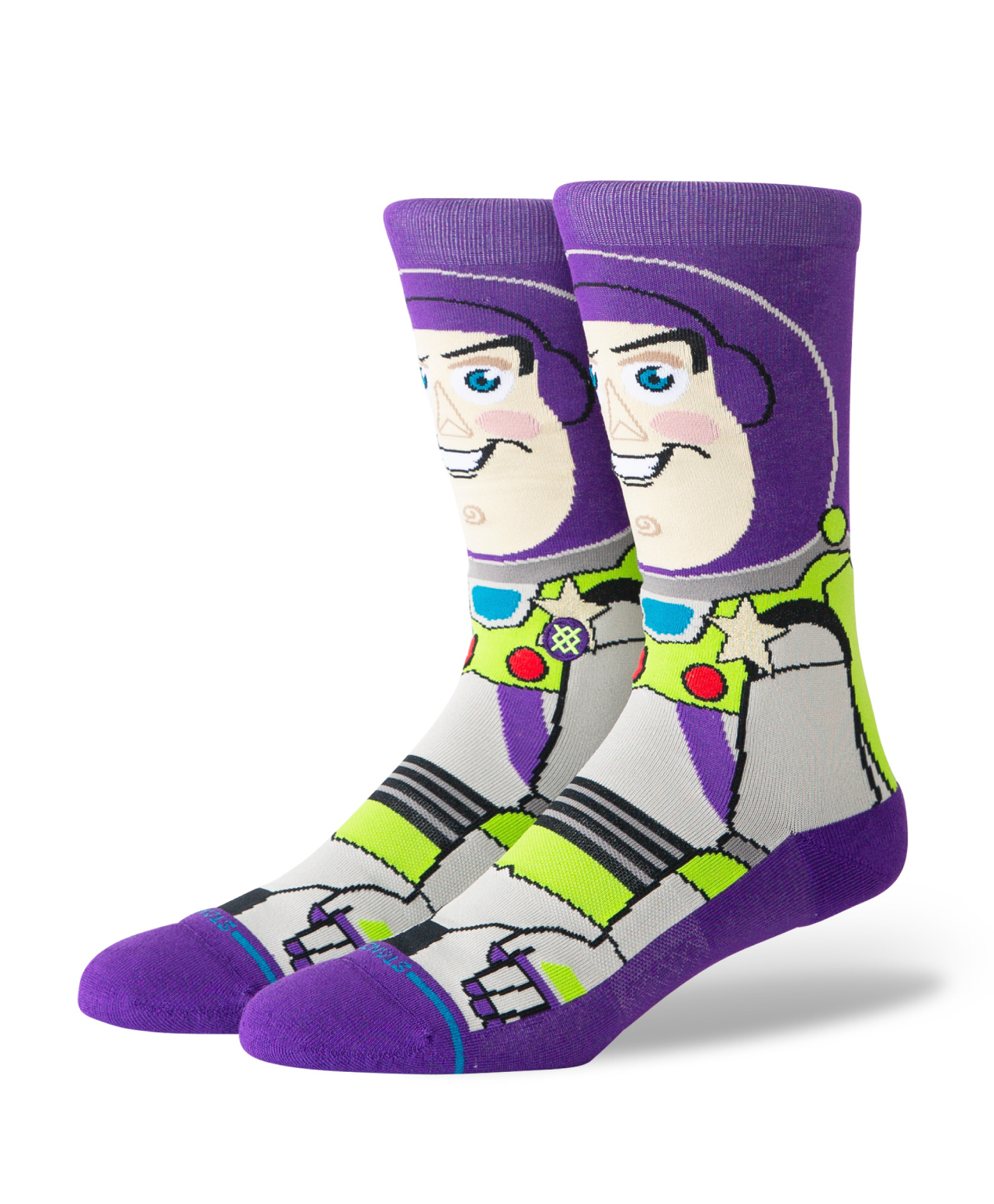 STANCE X TOY STORY 5 BUZZ CREW SOCKS PURPLE