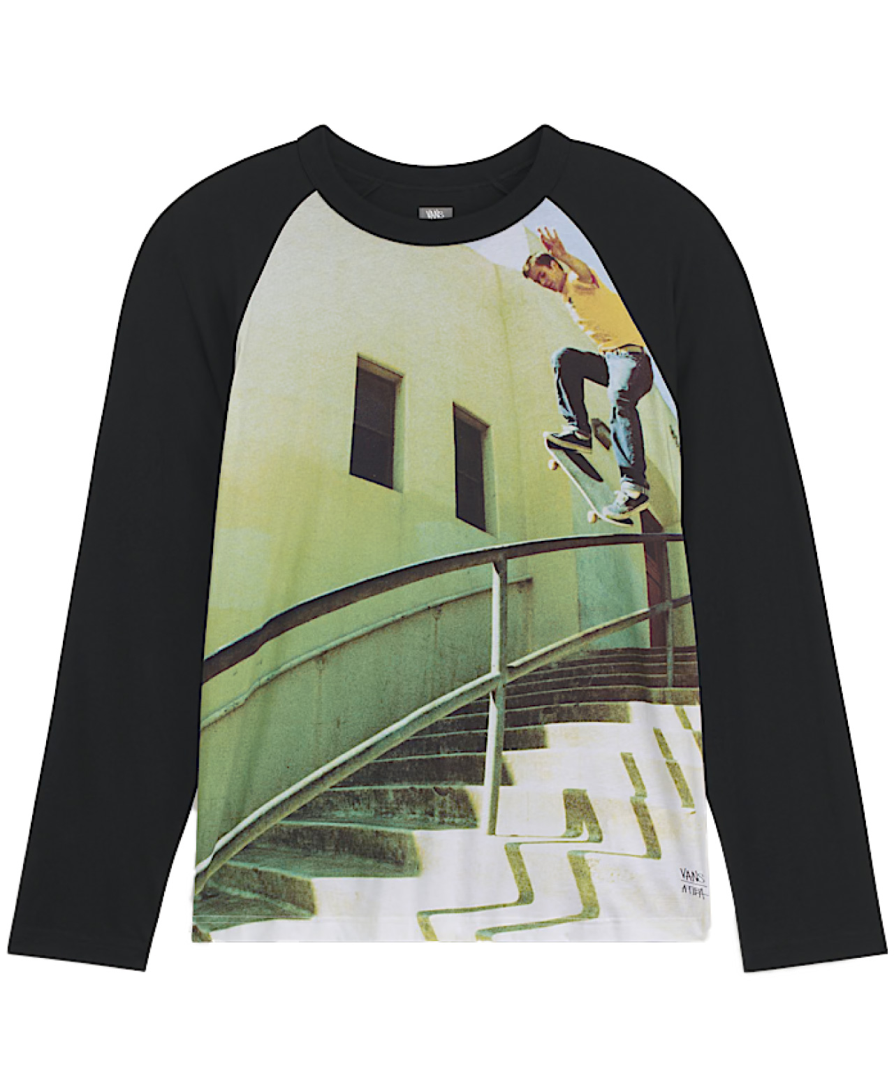 VANS X ATIBA LONG SLEEVE RAGLAN SHIRT BLACK