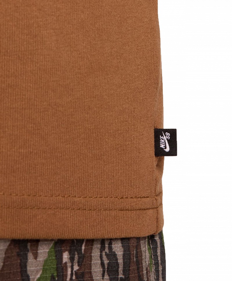 NIKE SB SKATE TEE LIGHT BRITISH TAN