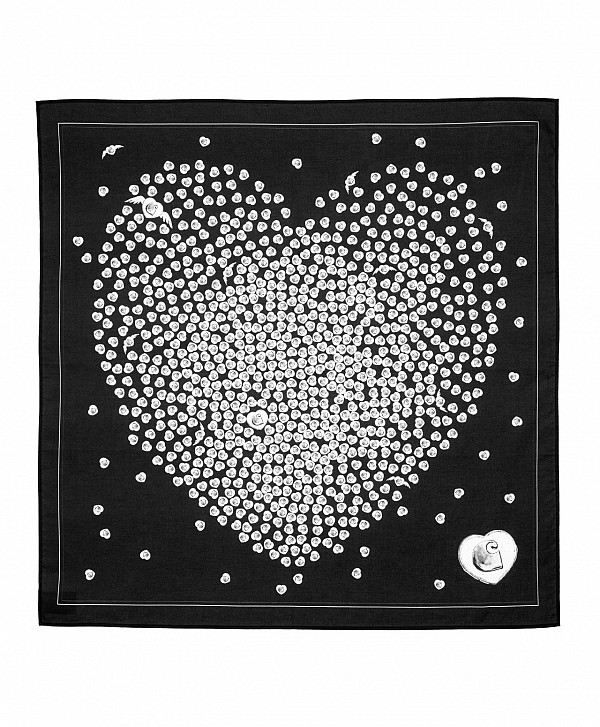 CARHARTT WIP HEART TO HARTT BANDANA BLACK