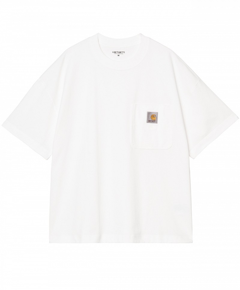 CARHARTT WIP WORK POCKET TEE WHITE