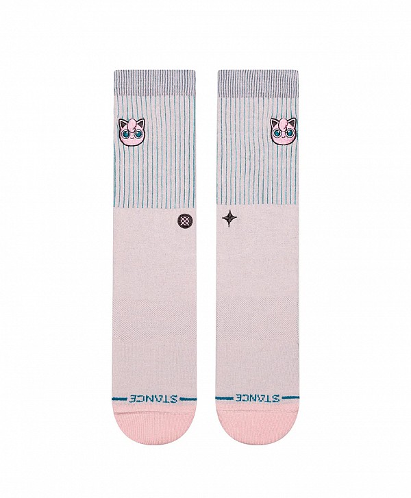 STANCE X POKEMON JIGGLYPUFF CREW SOCKS PINK