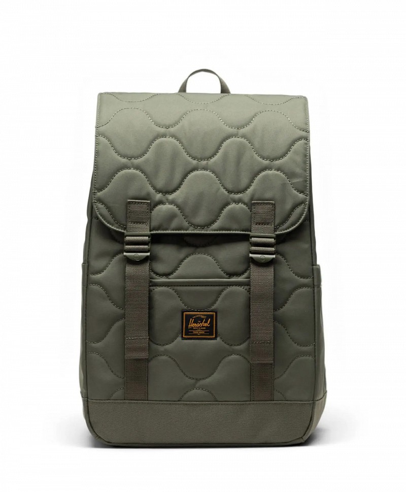 HERSCHEL RETREAT SMALL QUILTED BACKPACK BEETLE