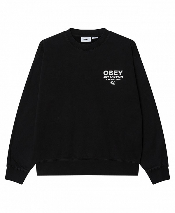 OBEY JOY CREW DIGITAL BLACK FADED WASH