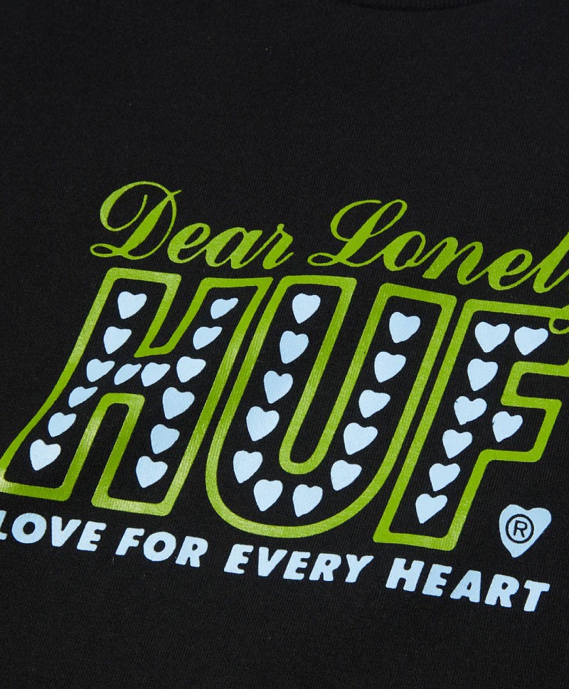 HUF LONELY HEARTS TEE BLACK