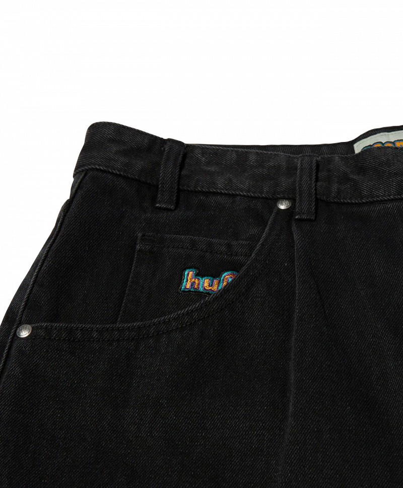 HUF CROMER SHORTS WASHED BLACK